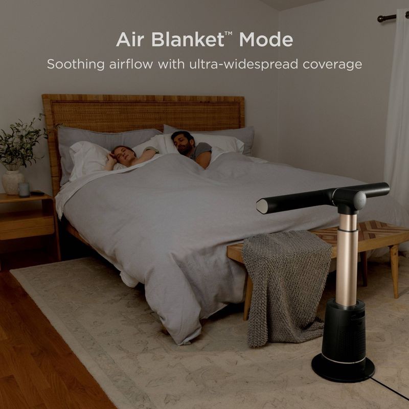 slide 6 of 13, Shark TurboBlade Ultra-Powerful Bladeless Tower Fan, High-Performance Cooling Upto 80ft TF202S, 80 ft