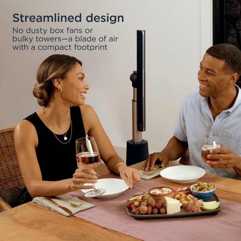 slide 7 of 13, Shark TurboBlade Ultra-Powerful Bladeless Tower Fan, High-Performance Cooling Upto 80ft TF202S, 80 ft