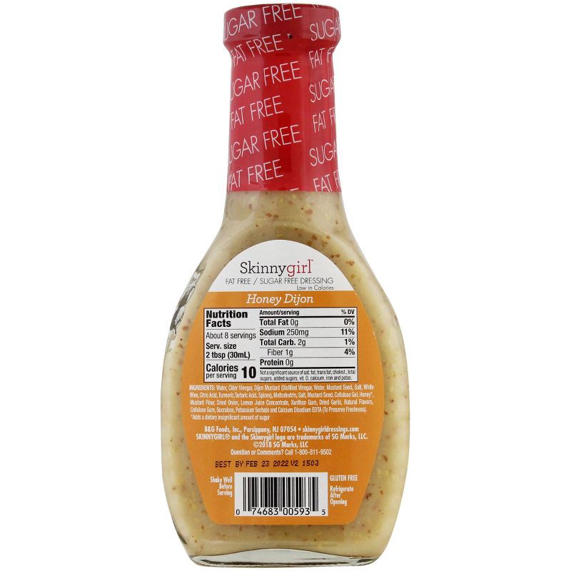 slide 10 of 12, Skinnygirl Gluten-Free Honey Dijon Dressing - 8 fl oz, 8 fl oz