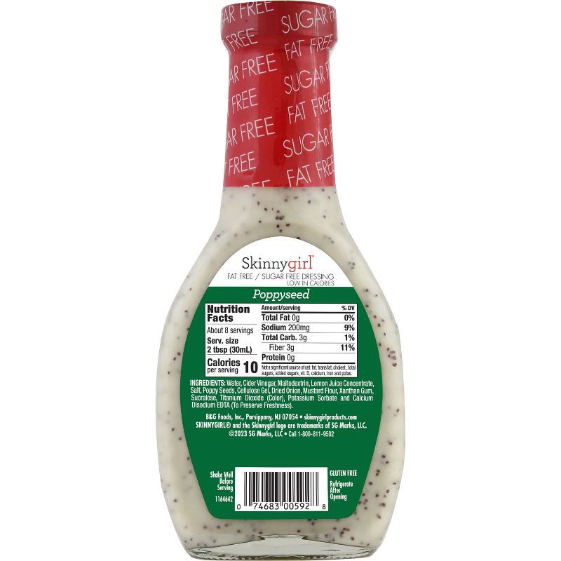 slide 2 of 13, Skinnygirl Gluten-Free Poppyseed Dressing - 8 fl oz, 8 fl oz