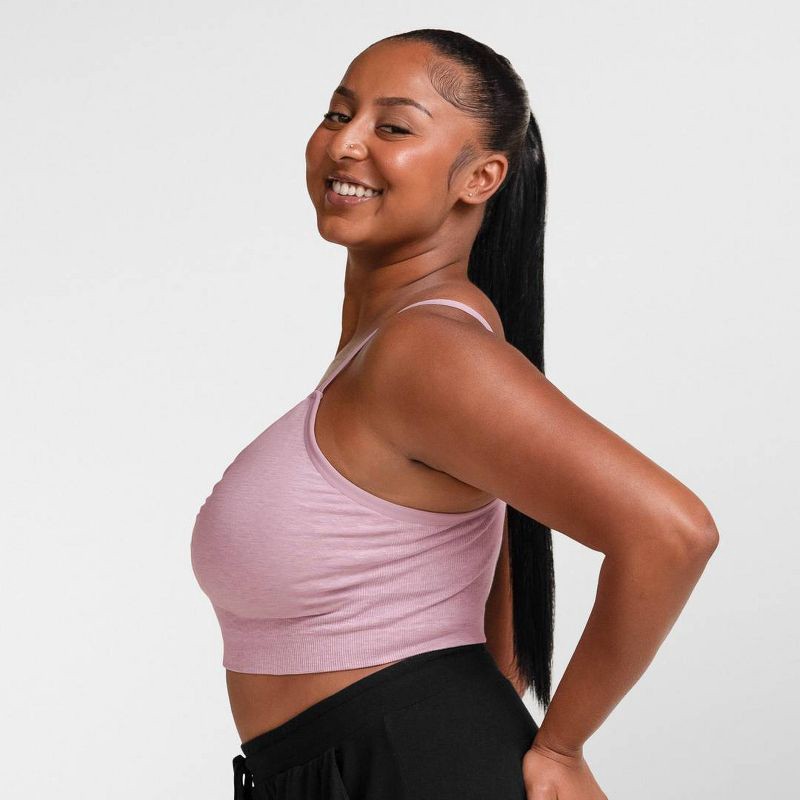 slide 2 of 11, kindred by Kindred Bravely Women's Hands-Free Pumping Lounge & Sleep Bra - Mauve L, 1 ct