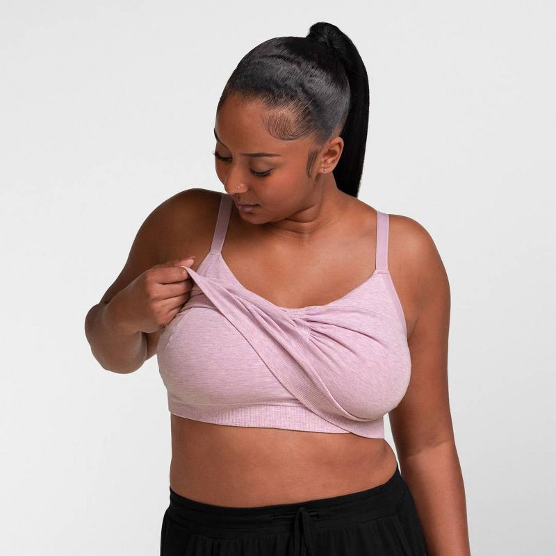 slide 5 of 11, kindred by Kindred Bravely Women's Hands-Free Pumping Lounge & Sleep Bra - Mauve XL-Busty, 1 ct