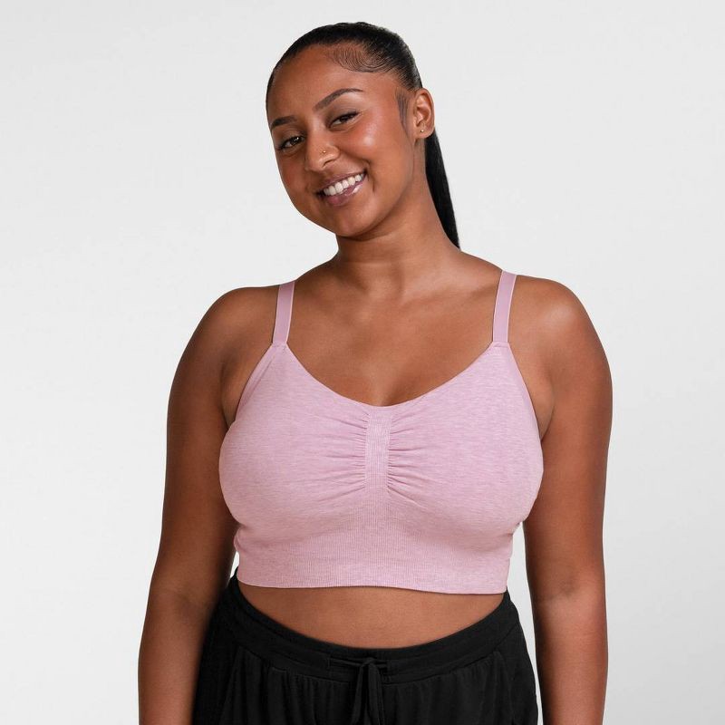 slide 1 of 11, kindred by Kindred Bravely Women's Hands-Free Pumping Lounge & Sleep Bra - Mauve XL-Busty, 1 ct