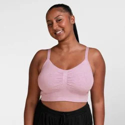 kindred by Kindred Bravely Women's Hands-Free Pumping Lounge & Sleep Bra - Mauve XXL-Busty