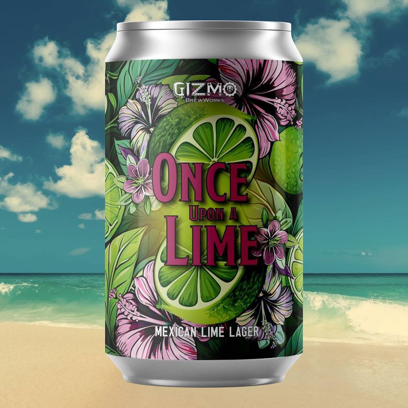 slide 2 of 3, Gizmo Brew Works Once Upon A Lime Lager Beer - 6pk/12 fl oz Cans, 6 ct; 12 fl oz