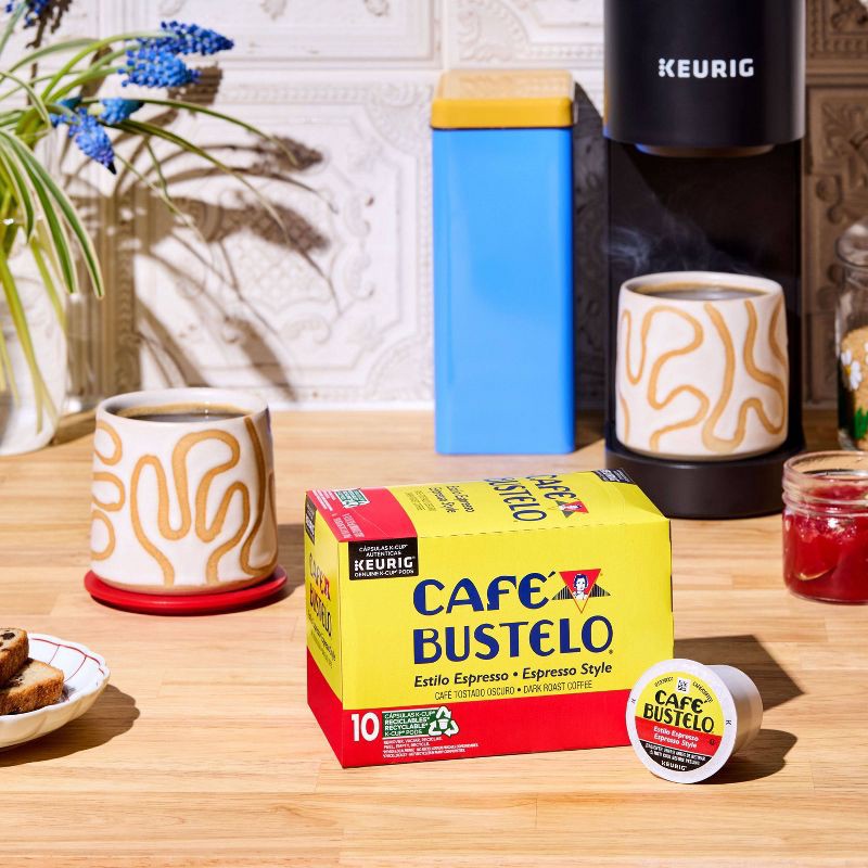 slide 2 of 6, Cafe Bustelo Café Bustelo Espresso Style Dark Roast Keurig K-Cup Coffee Pods - 10ct, 10 ct