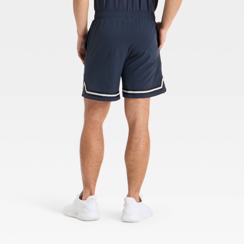 slide 2 of 3, Men's Basketball Shorts 7" - All In Motion™ Navy Blue M, 1 ct