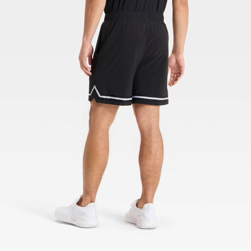 slide 2 of 3, Men's Basketball Shorts 7" - All In Motion™ Black L, 1 ct