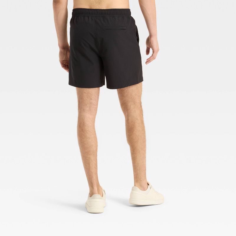 slide 2 of 3, Men's Hybrid Shorts 6" - All In Motion™ Black XL, 1 ct