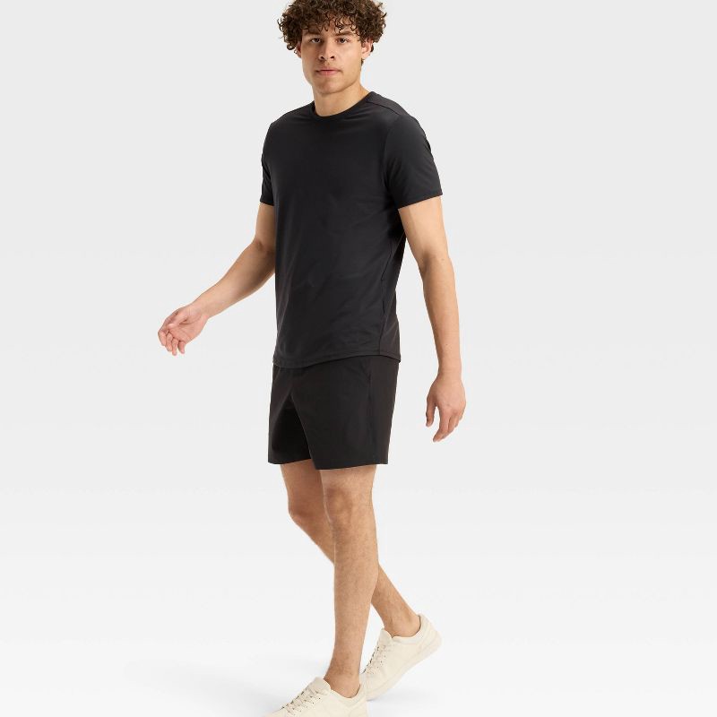 slide 3 of 3, Men's Hybrid Shorts 6" - All In Motion™ Black XL, 1 ct