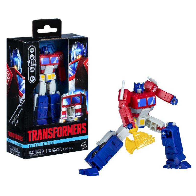 slide 1 of 5, Transformers Studio Series Deluxe Class Transformers Devastation Optimus Prime Action Figure, 1 ct