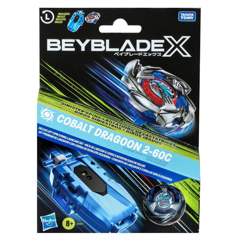 slide 4 of 12, Beyblade X Cobalt Dragoon 2-60C Launcher Set, 1 ct