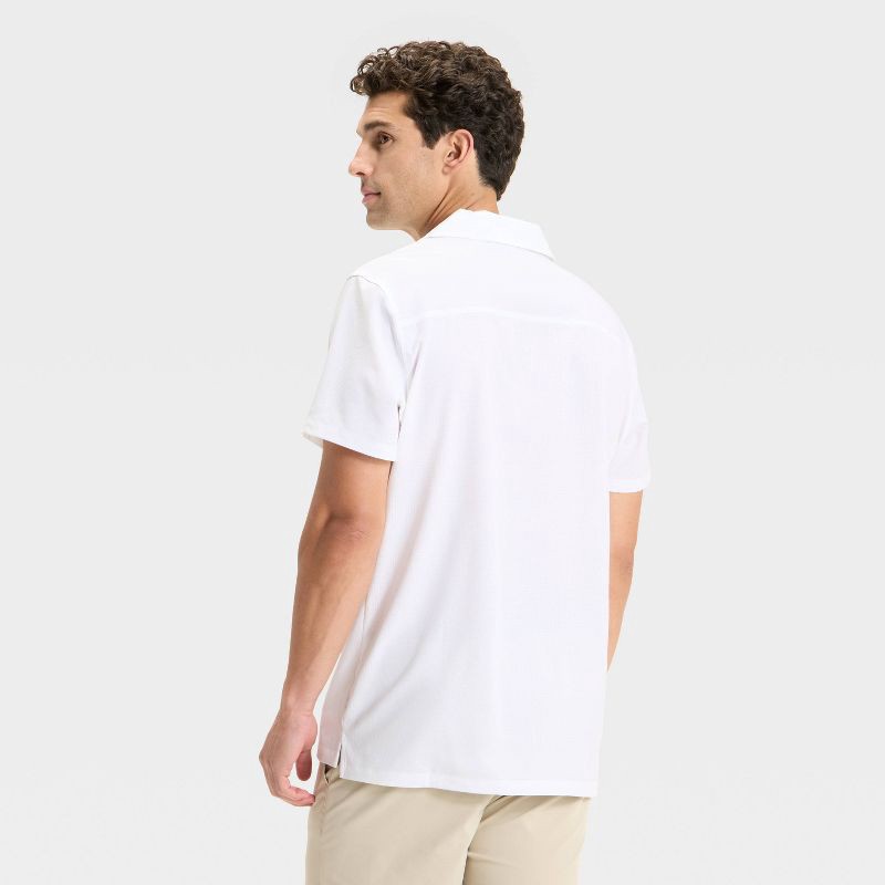 slide 2 of 3, Men's Resort Shirt - All In Motion™ White M, 1 ct