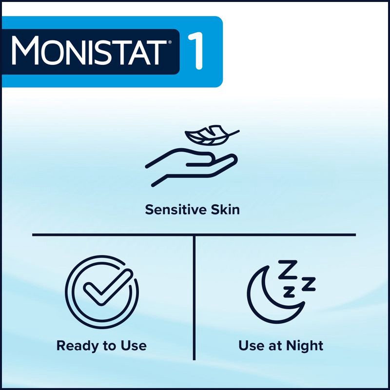 slide 7 of 9, Monistat 1-Dose Yeast Infection Treatment, Prefilled Antifungal Applicator - 0.16oz, 0.16 oz