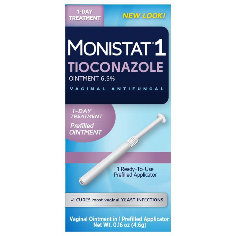 slide 1 of 9, Monistat 1-Dose Yeast Infection Treatment, Prefilled Antifungal Applicator - 0.16oz, 0.16 oz