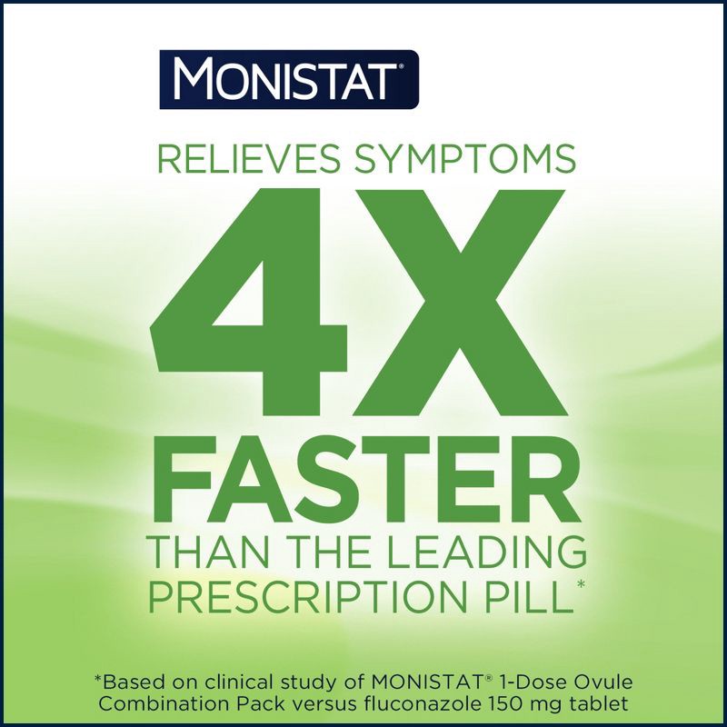 slide 6 of 9, Monistat 3-Dose Yeast Infection Treatment 3 Ovule Inserts & External Itch Cream, 1 ct