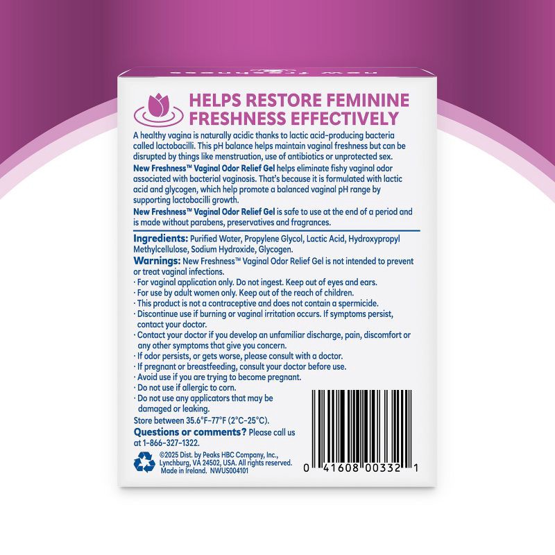 slide 8 of 8, New Freshness Odor Relief BV Gel - 1.69fl oz, 1.69 fl oz
