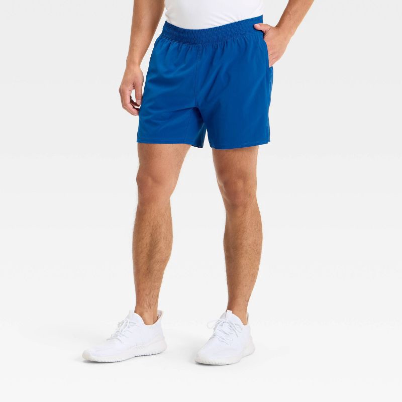 slide 1 of 3, Men's Active Light Run Unlined Shorts 5" - All In Motion™ Cobalt L, 1 ct