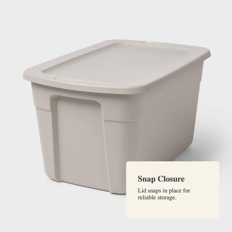 slide 4 of 4, 30gal Storage Tote Gray - Brightroom™, 30 gal