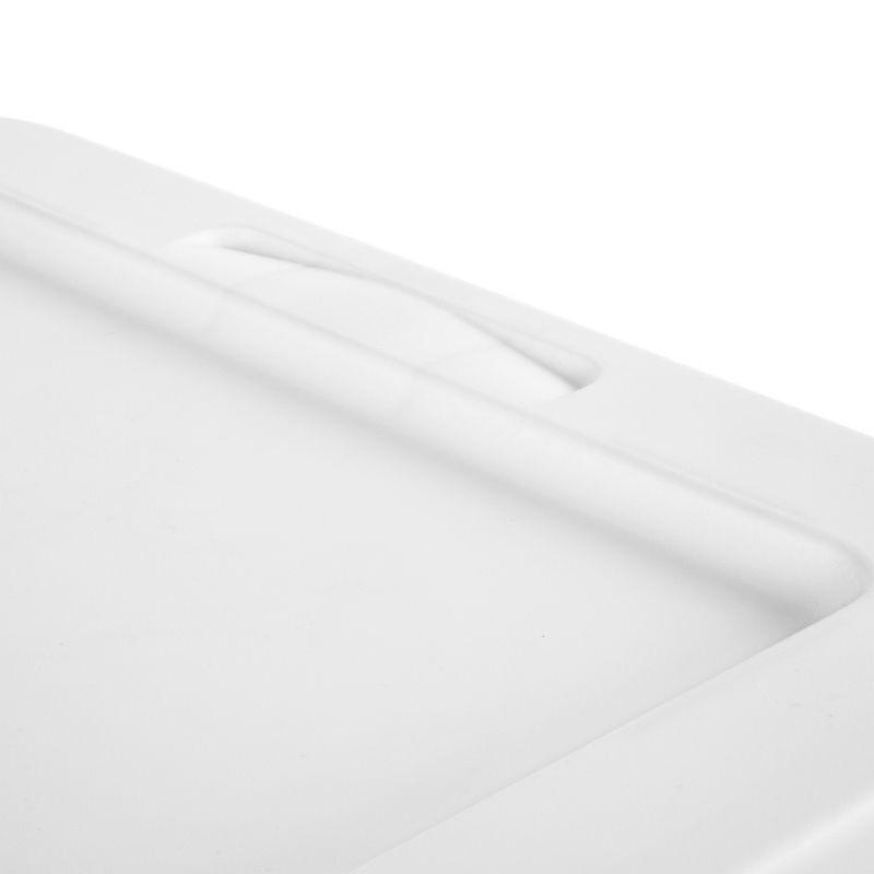 slide 9 of 11, 56qt Clear Non-Latching Storage Box with White Lid - Brightroom™, 56 qt