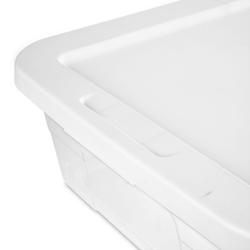 slide 8 of 11, 28qt Clear Under Bed Storage Box White - Brightroom™, 28 qt