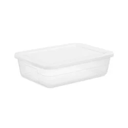 28qt Clear Under Bed Storage Box White - Brightroom™