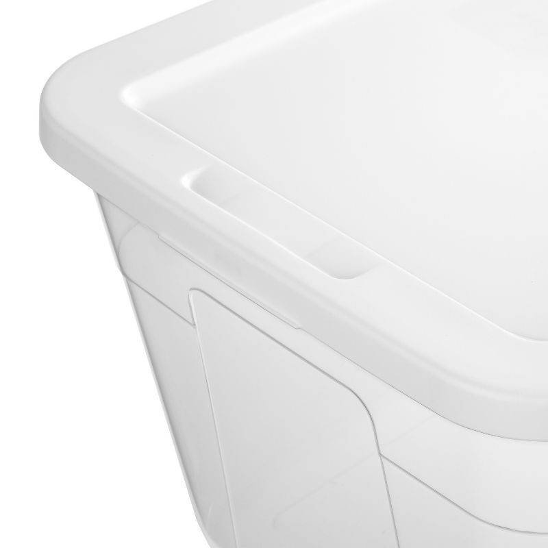 slide 8 of 11, 90qt Clear Storage Box White - Brightroom™, 90 qt