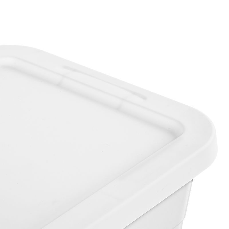 slide 9 of 10, 6qt Clear Storage Box White - Brightroom™, 6 qt