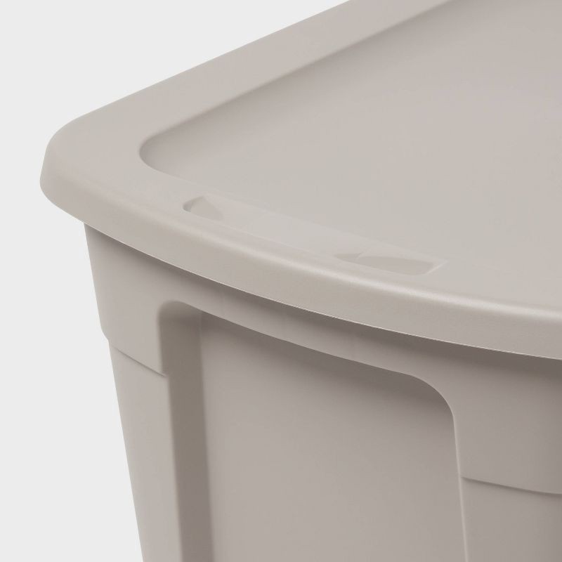slide 3 of 4, 18gal Non-Latching Storage Tote Gray - Brightroom™, 18 gal