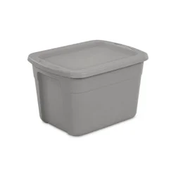 18gal Non-Latching Storage Tote Gray - Brightroom™