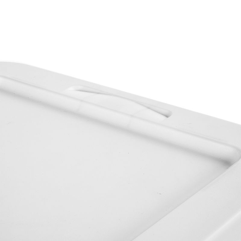 slide 8 of 8, 70qt Clear Storage Box with White Lid - Brightroom™, 70 qt