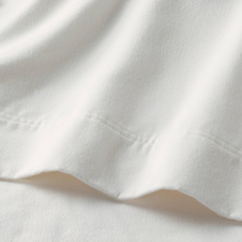 slide 3 of 4, Queen Christmas Ultra Soft Flannel Sheet Set White - Threshold™, 1 ct