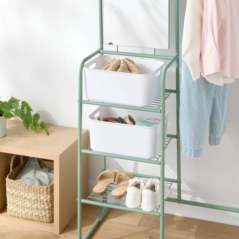 slide 2 of 3, 12.5L Brightroom Open Storage Tub White 2pk - Brightroom™, 12.5 liter, 2 ct