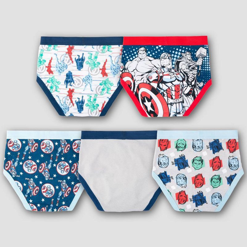 slide 2 of 5, Marvel Boys' Avengers 5pk Briefs - 6, 5 ct