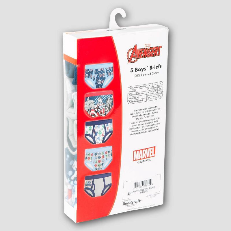 slide 5 of 5, Marvel Boys' Avengers 5pk Briefs - 6, 5 ct