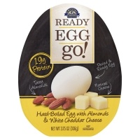 slide 1 of 1, Crystal Farms Ready Egg Go With Almonds & White Cheddar Cheese, 3.75 oz