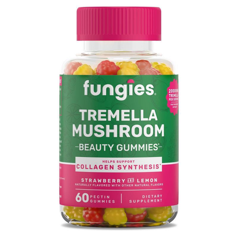 slide 1 of 8, Fungies Tremella Mushroom Beauty Vitamin Vegan Gummies - 60ct, 60 ct