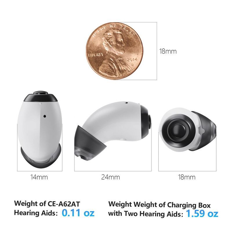 slide 7 of 14, Ceretone OTC Hearing Aids - Style, 1 ct