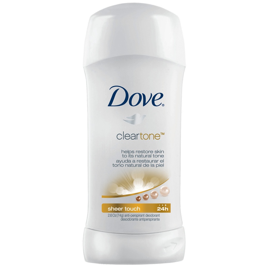 slide 1 of 1, Dove Clear Tone Sheer Touch 24H Antiperspirant & Deodorant, 2.6 oz