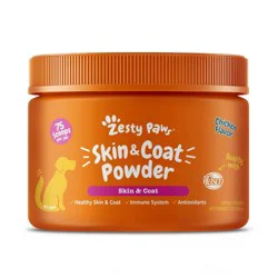 Zesty Paws Skin & Coat Unflavored Vitamin and Supplements Powder - 150g