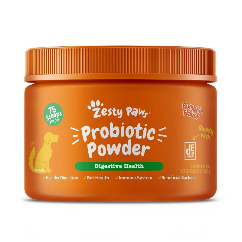slide 1 of 6, Zesty Paws Probiotic Unflavored Vitamin and Supplements Powder - 150g, 150 gram