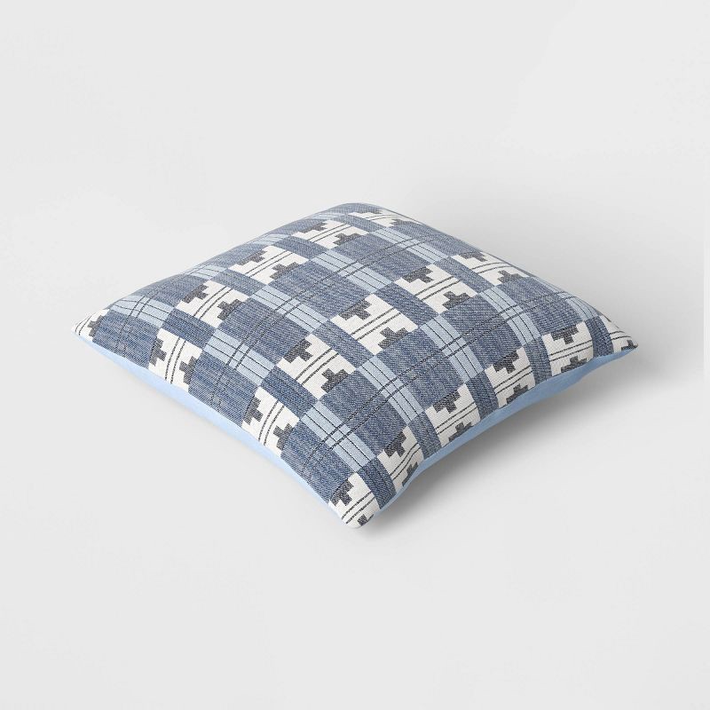 slide 4 of 5, Square Heritage Geometric Polyester Throw Pillow - Threshold™, 1 ct