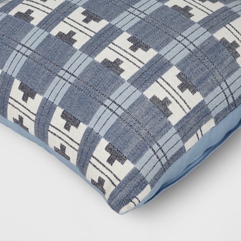 slide 5 of 5, Square Heritage Geometric Polyester Throw Pillow - Threshold™, 1 ct