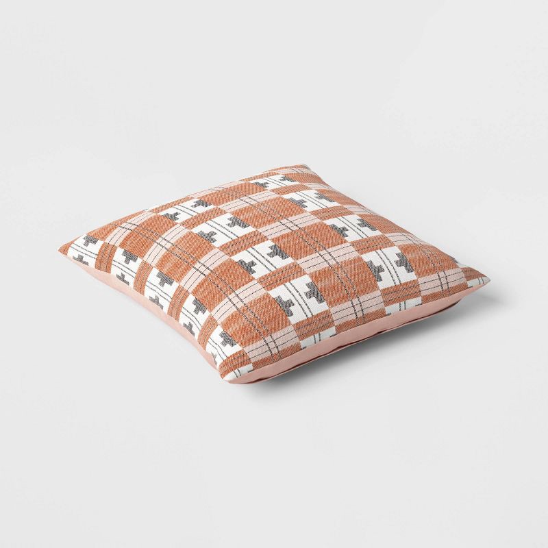 slide 4 of 5, Square Heritage Geo Pillow - Threshold™, 1 ct