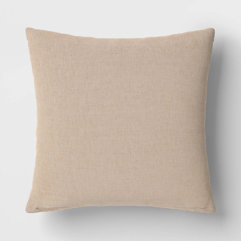 slide 3 of 5, Oversized Square Woven Throw Pillow Blue - Threshold™, 1 ct