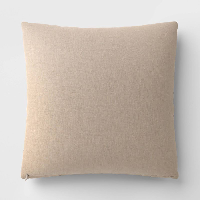 slide 3 of 5, Oversized Square Woven Throw Pillow Neutral - Threshold™, 1 ct