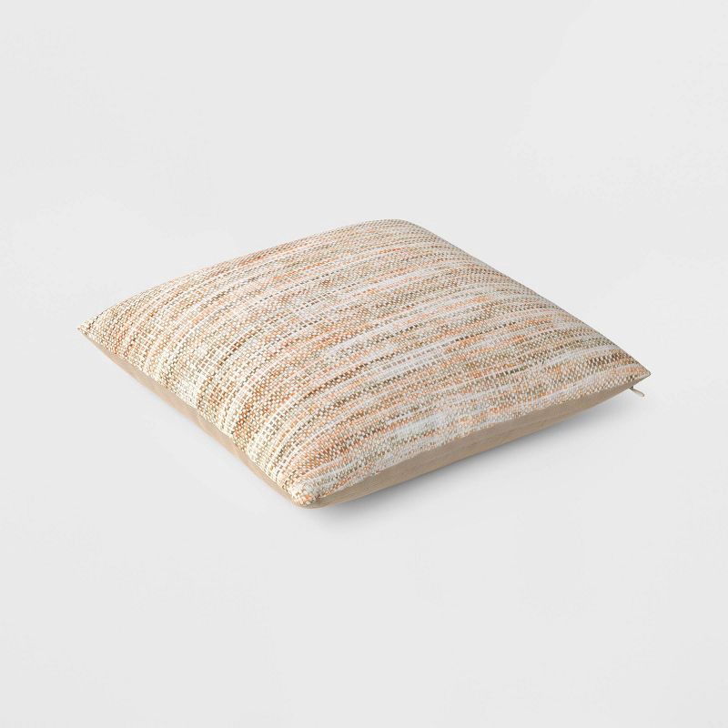 slide 4 of 5, Oversized Square Woven Throw Pillow Neutral - Threshold™, 1 ct