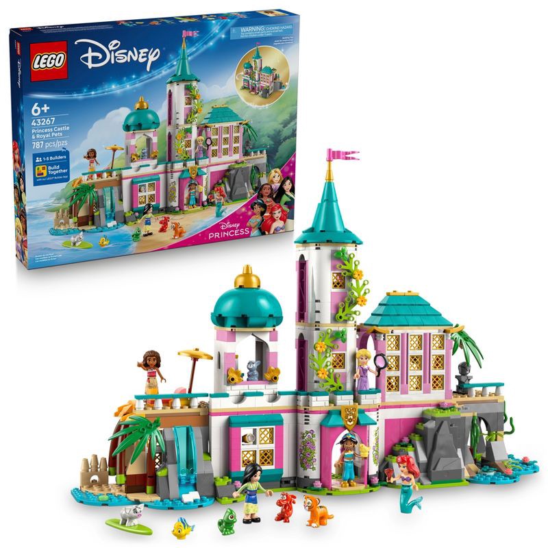 slide 1 of 5, LEGO Disney Princess Castle & Royal Pets, 6+ 43267, 1 ct