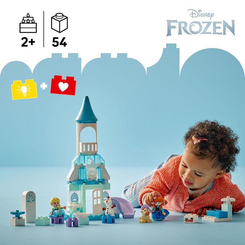 slide 2 of 7, LEGO DUPLO Disney Anna and Elsa's Frozen Castle Party Building Toy 10455, 1 ct
