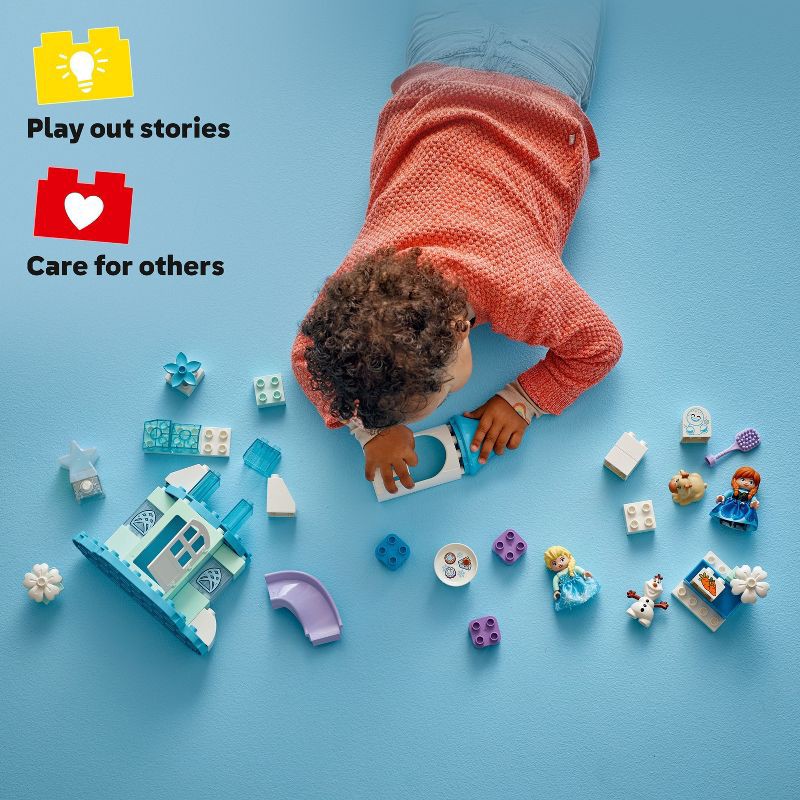 slide 3 of 7, LEGO DUPLO Disney Anna and Elsa's Frozen Castle Party Building Toy 10455, 1 ct